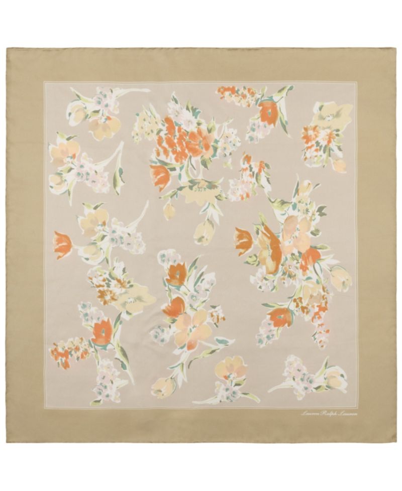 Floral Small Square Scarf
