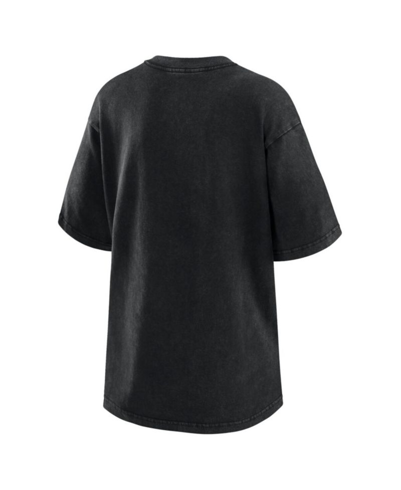 Women's Black New York Yankees Oversized Boyfriend T-Shirt