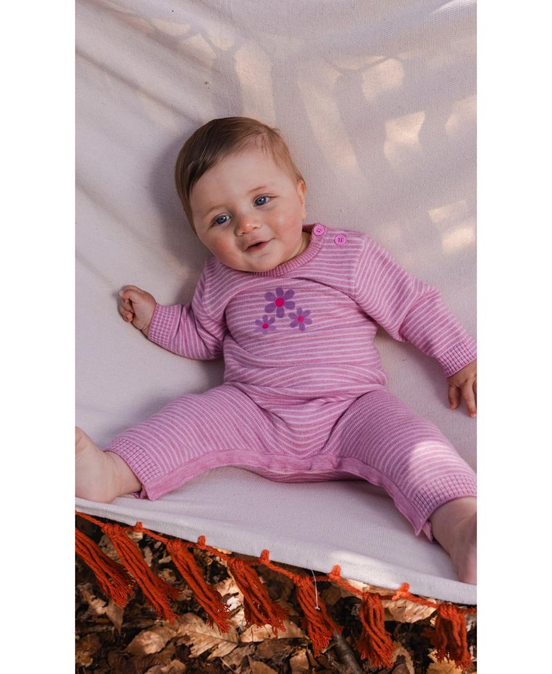 Baby Girls 3M TO 24M Knitted Romper Dusty