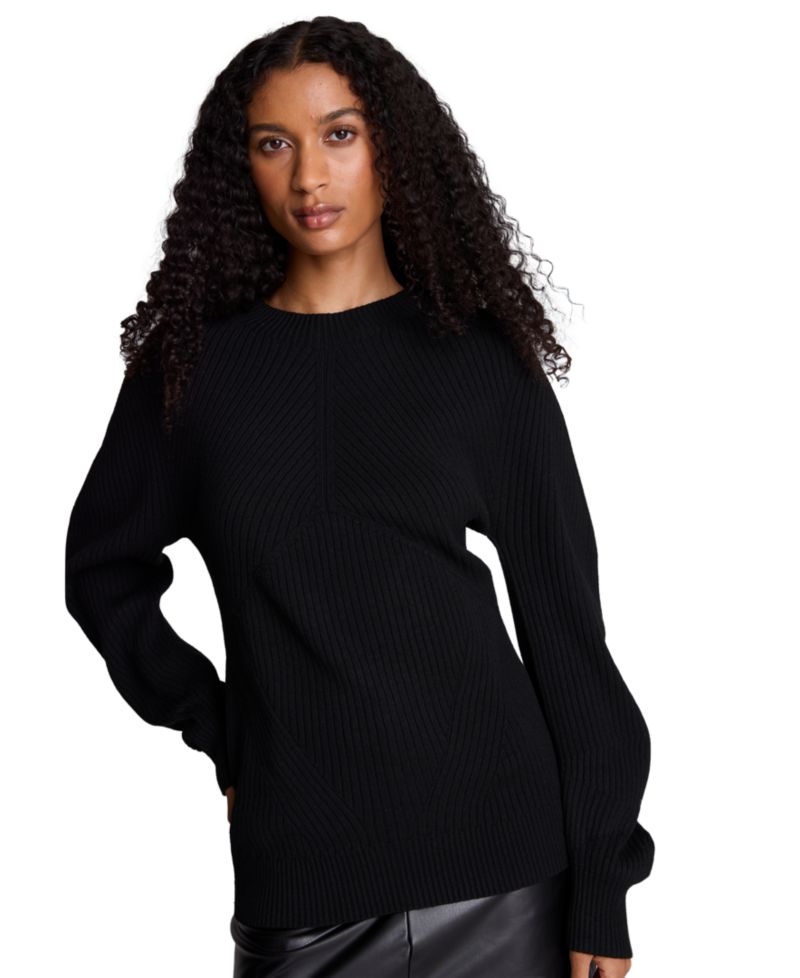 Women's Traveling Rib Seamless Mock Neck Pullover