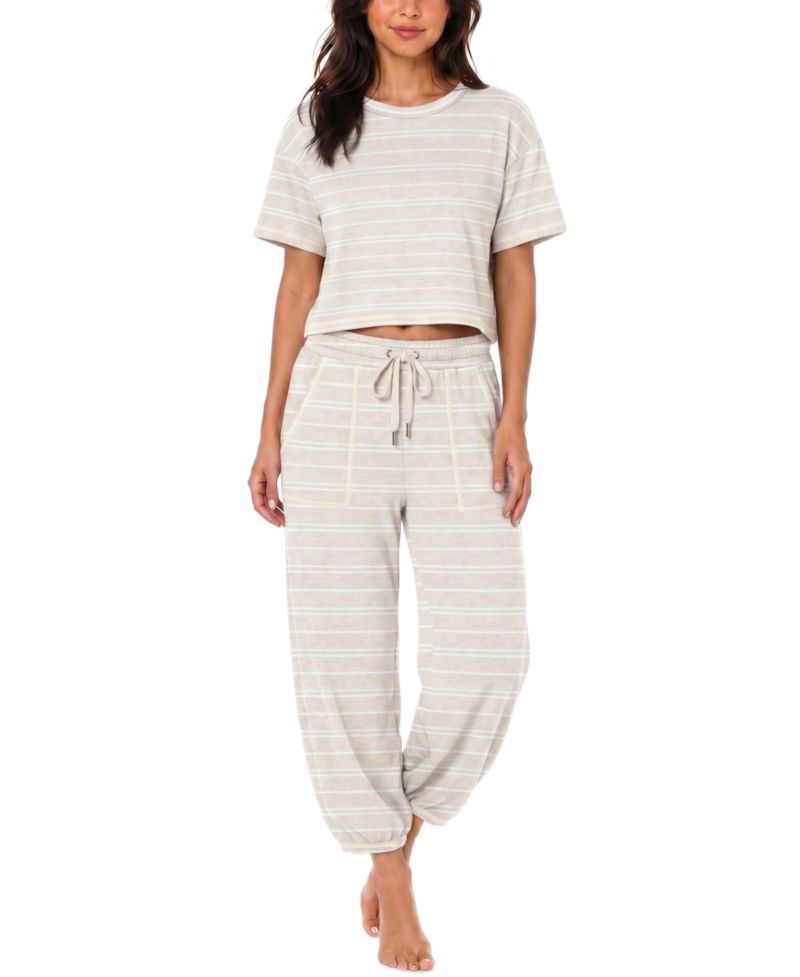 Women's Boxy Tee and Barrel Leg Pajama Set