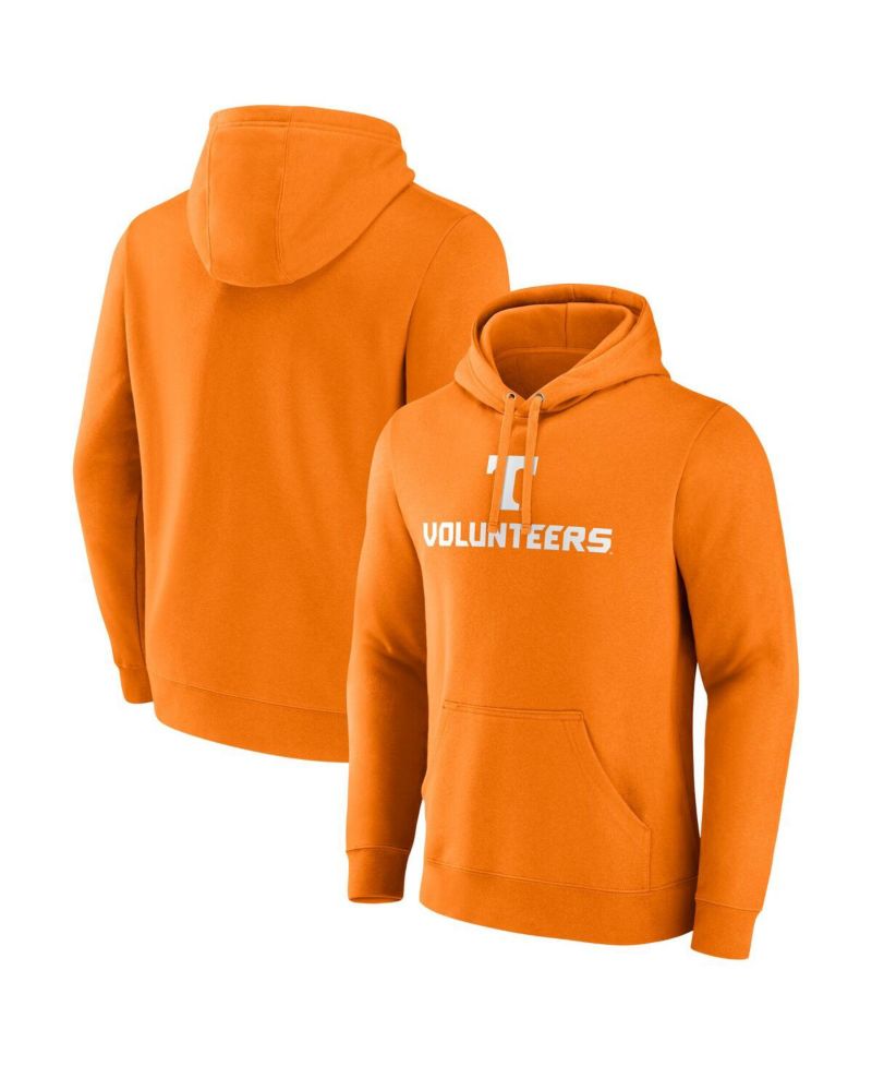 Men's Tennessee Orange Tennessee Volunteers Team Lockup Pullover Hoodie