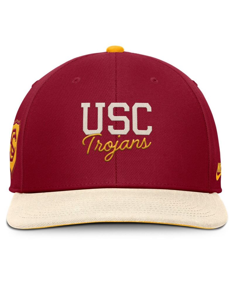 Men's Cardinal/Cream USC Trojans Pro Legacy Script Snapback Hat