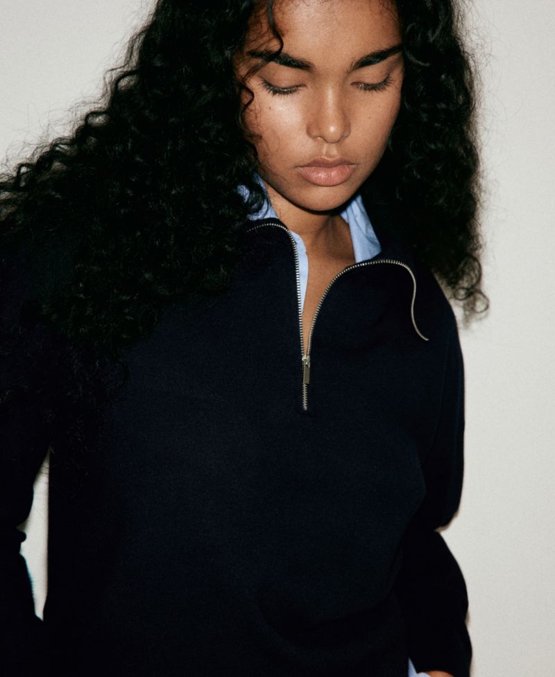 Women's Layered Collared Sweater