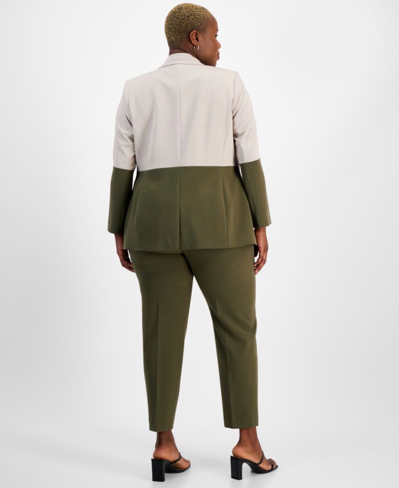 ASL Plus Size Classic Mid Rise Ankle Pants