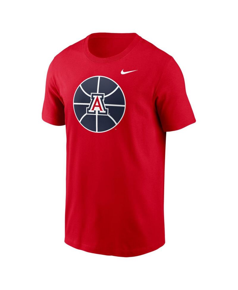 Men's Red Arizona Wildcats Basketball Logo T-Shirt