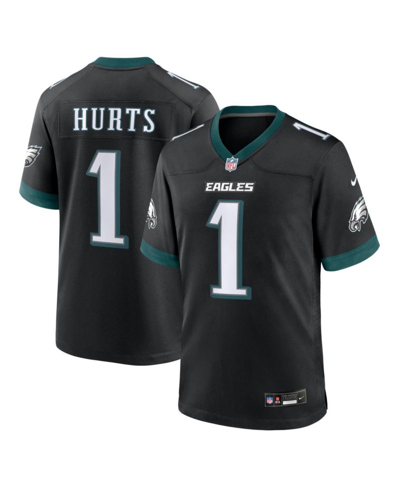 Men's Jalen Hurts Black Philadelphia Eagles Alternate Game Jersey