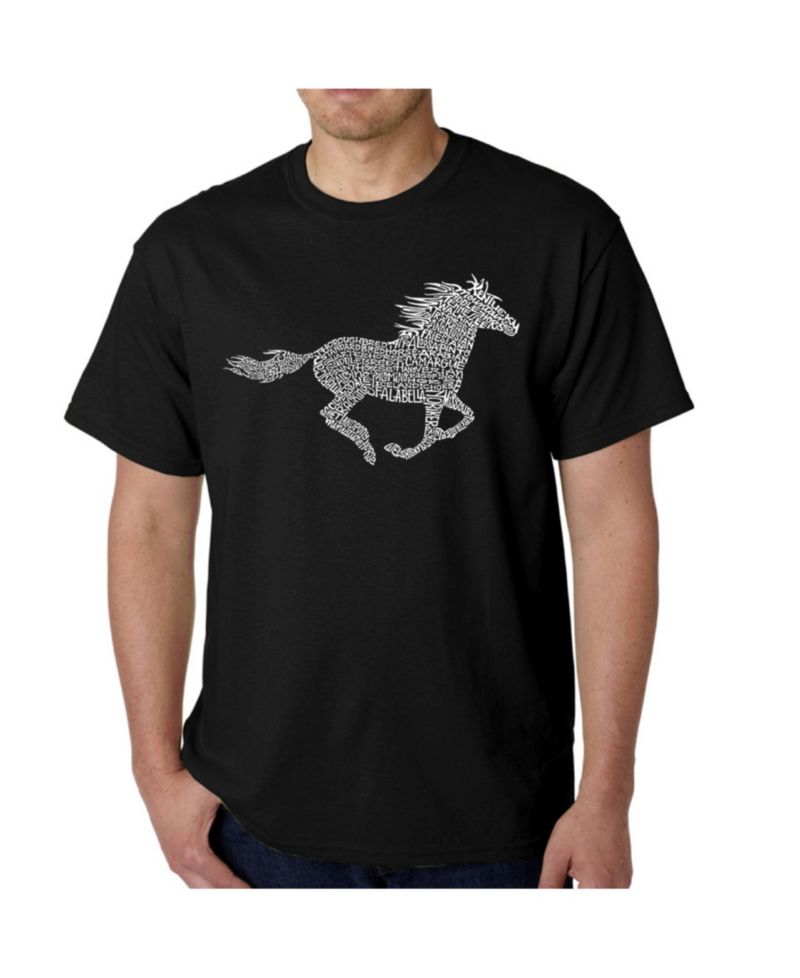 Mens Word Art T-Shirt - Mustang