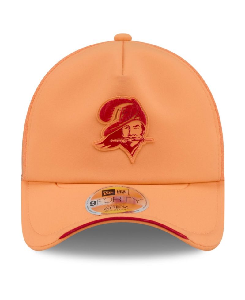 Men's Orange Tampa Bay Buccaneers 2026 Sideline Throwback Apex 9FORTY Adjustable Trucker Hat
