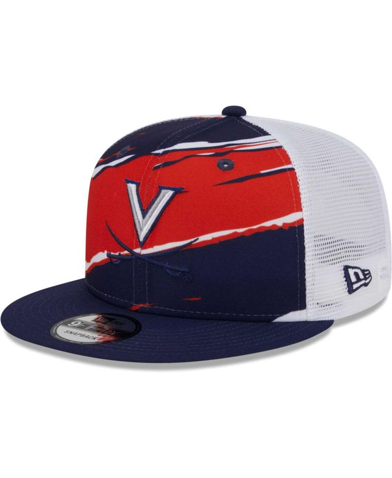 Men's Navy Virginia Cavaliers Tear Trucker 9FIFTY Snapback Hat