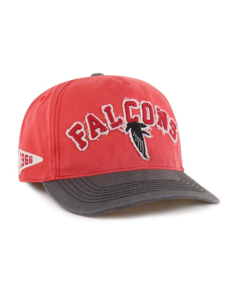 Men's Red Atlanta Falcons Throwback Calderwood Well Worn Hitch Adjustable Hat