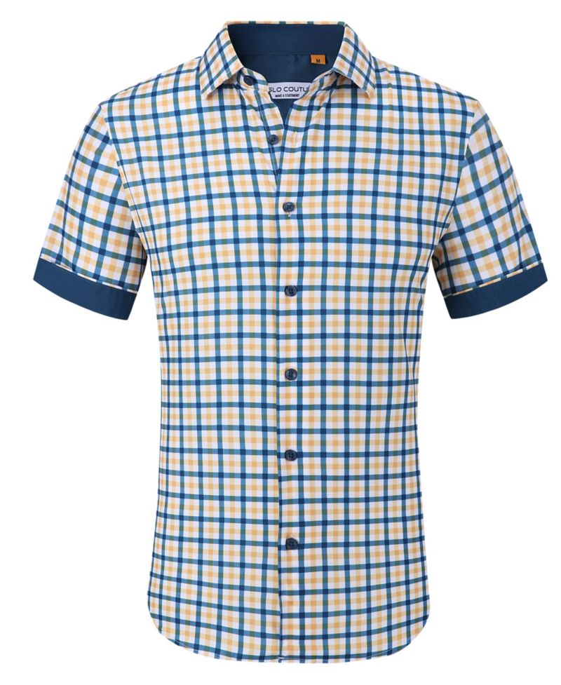 Men's Slim-Fit Geo-Print Performance Shirt