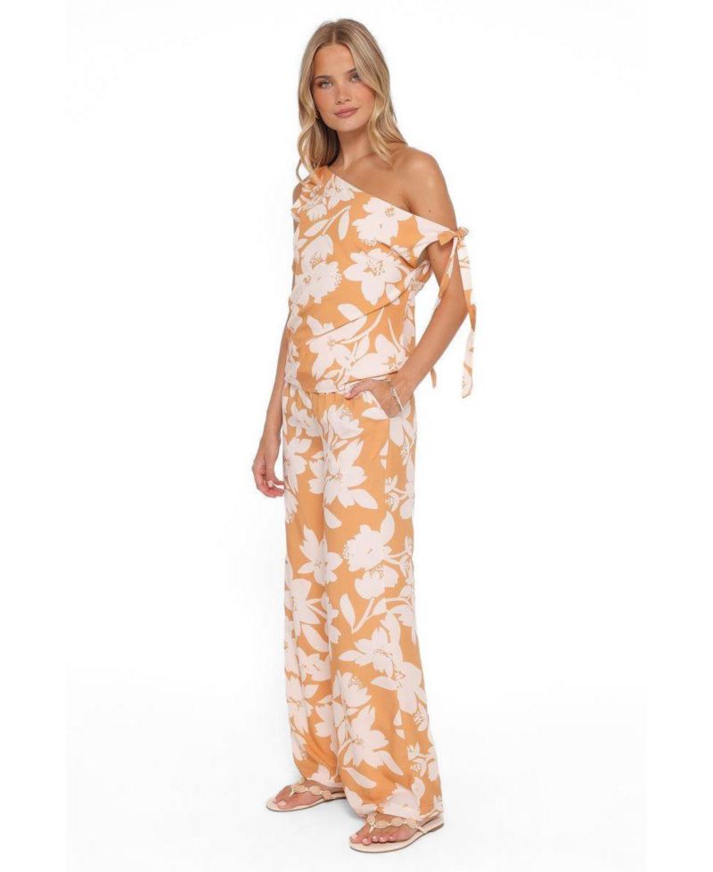 Women's Flynn Off-Shoulder Floral Wide-Leg Top and Pants, 2-Piece Set