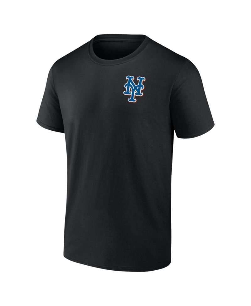 Men's Black New York Mets Big & Tall Two-Sided Graphic T-Shirt