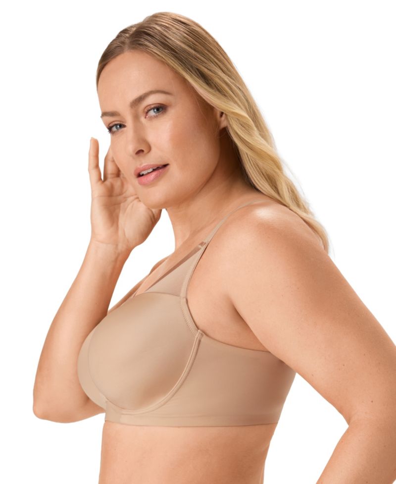 Women's Flawless Fit Wireless Moisture-Wicking Foam Cups Convertible T-Shirt Bra, DF1971