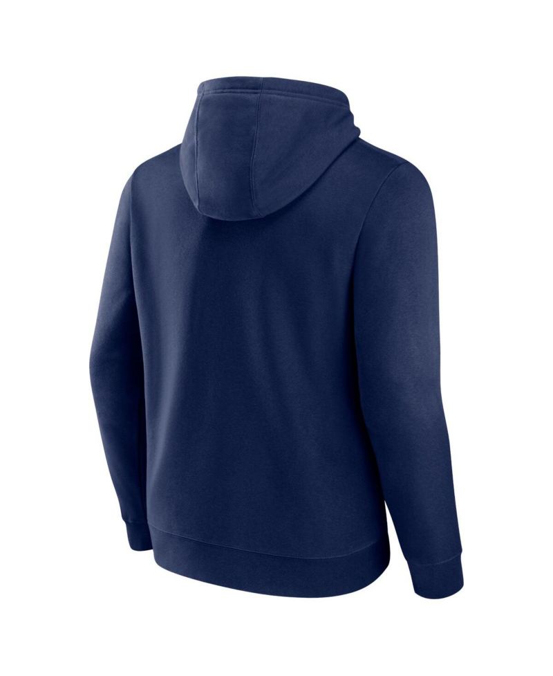 Men's Navy Atlanta Braves Big and Tall Utility Pullover Hoodie