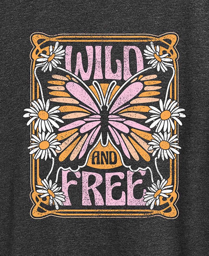 Trendy Plus Size Butterfly Graphic T-shirt