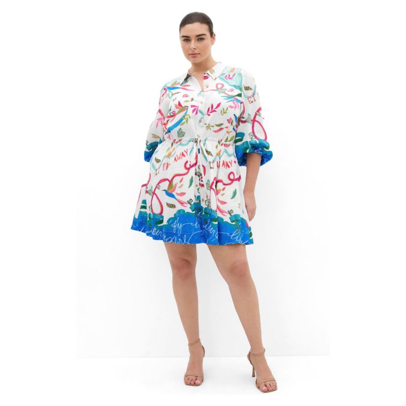 Women's Plus Size Tahlia Spirit Print Mini Dress