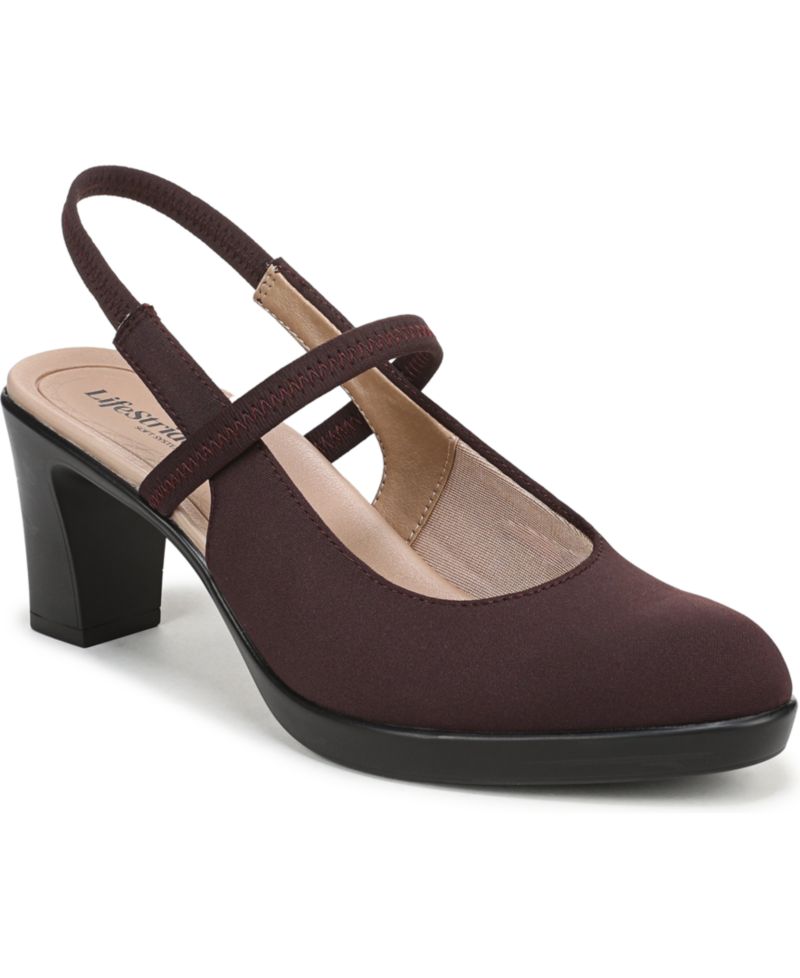 Women's Evoke Block Heel Slingback Pumps