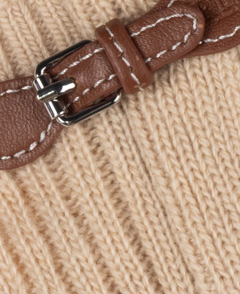 Buckle Knit Handwarmer Gloves