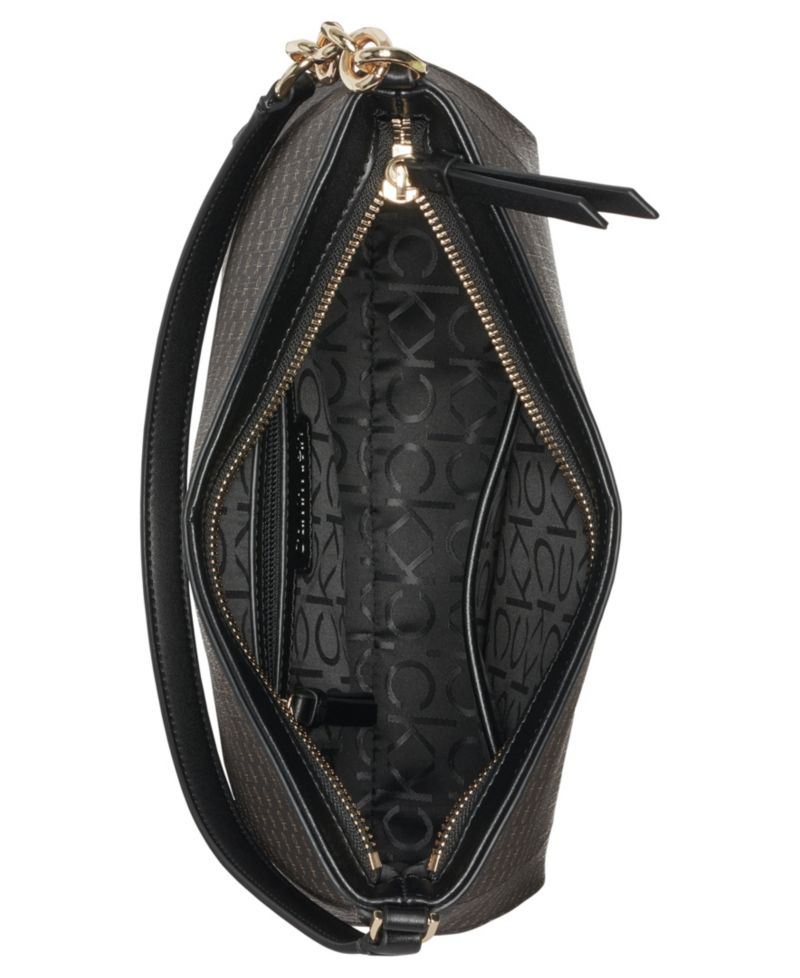 Nova Top Zipper Mini Signature Chain Shoulder Bag