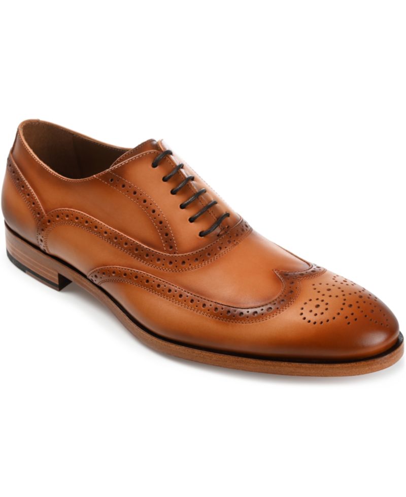 Men's Beck Handcrafted Brogue Wingtip Leather Dress Shoes