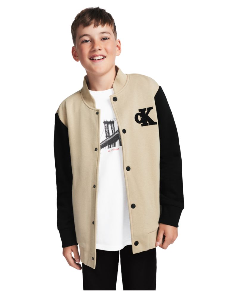 Boys' 8-20 Fleece College Long-Sleeve Jacket