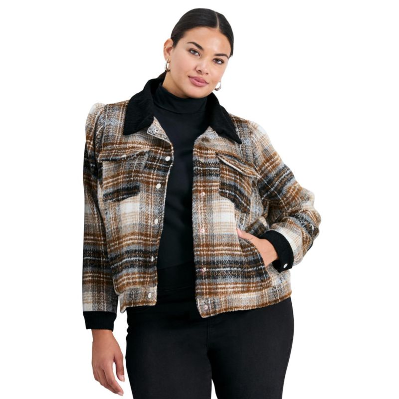 Women's Joss Plaid Cropped Jacket