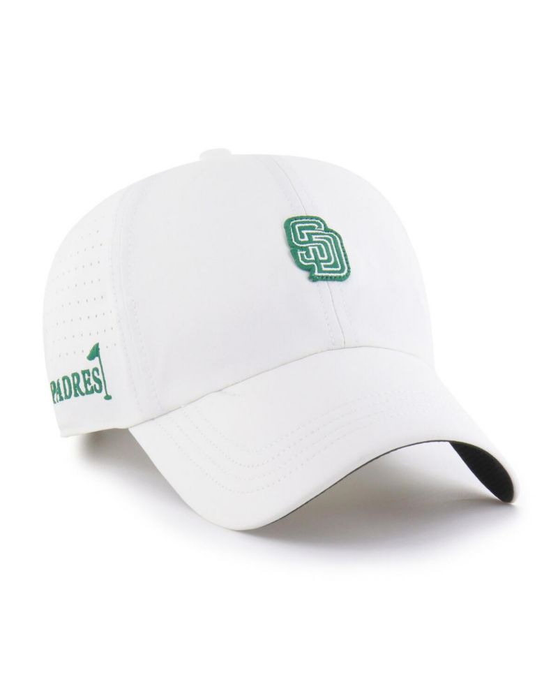 Men's White San Diego Padres Elevated Greens Clean Up Adjustable Hat