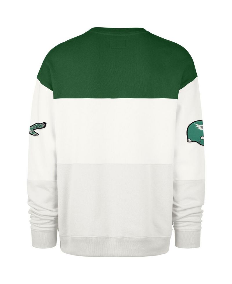 Men's Kelly Green/Cream Philadelphia Eagles Throwback Breeze Maximalist Sweatshirt