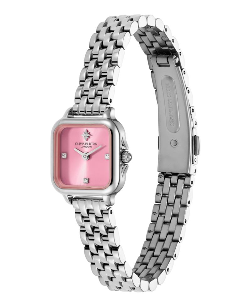 Women's Mini Grosvenor Silver Tone Stainless Steel Bracelet Watch, 20mm
