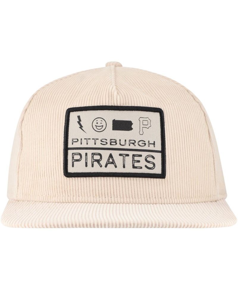 Men's Khaki Pittsburgh Pirates Summer Essential Golfer Snapback Hat