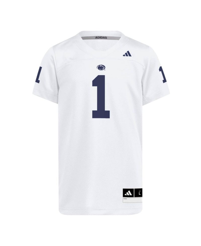 Big Boys and Girls White Penn State Nittany Lions Replica Jersey