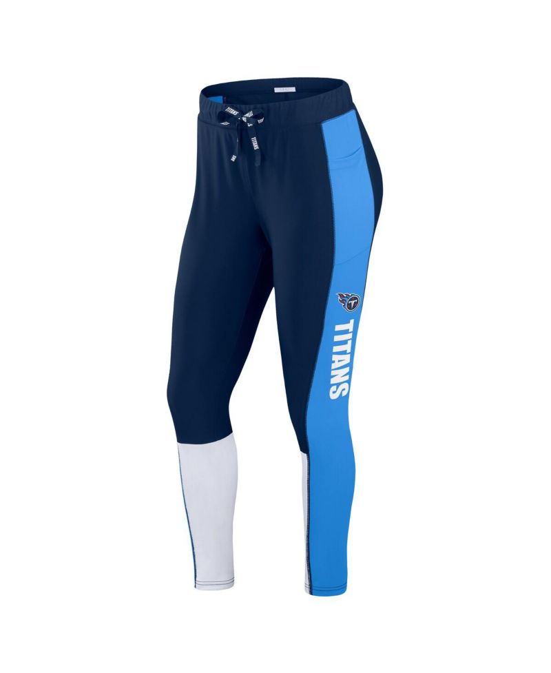 Women's Navy/Light Blue Tennessee Titans Color-Block Leggings