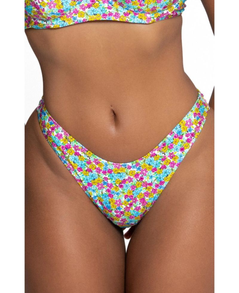 Women's Capri High-Cut Mid-Rise Bikini Bottom