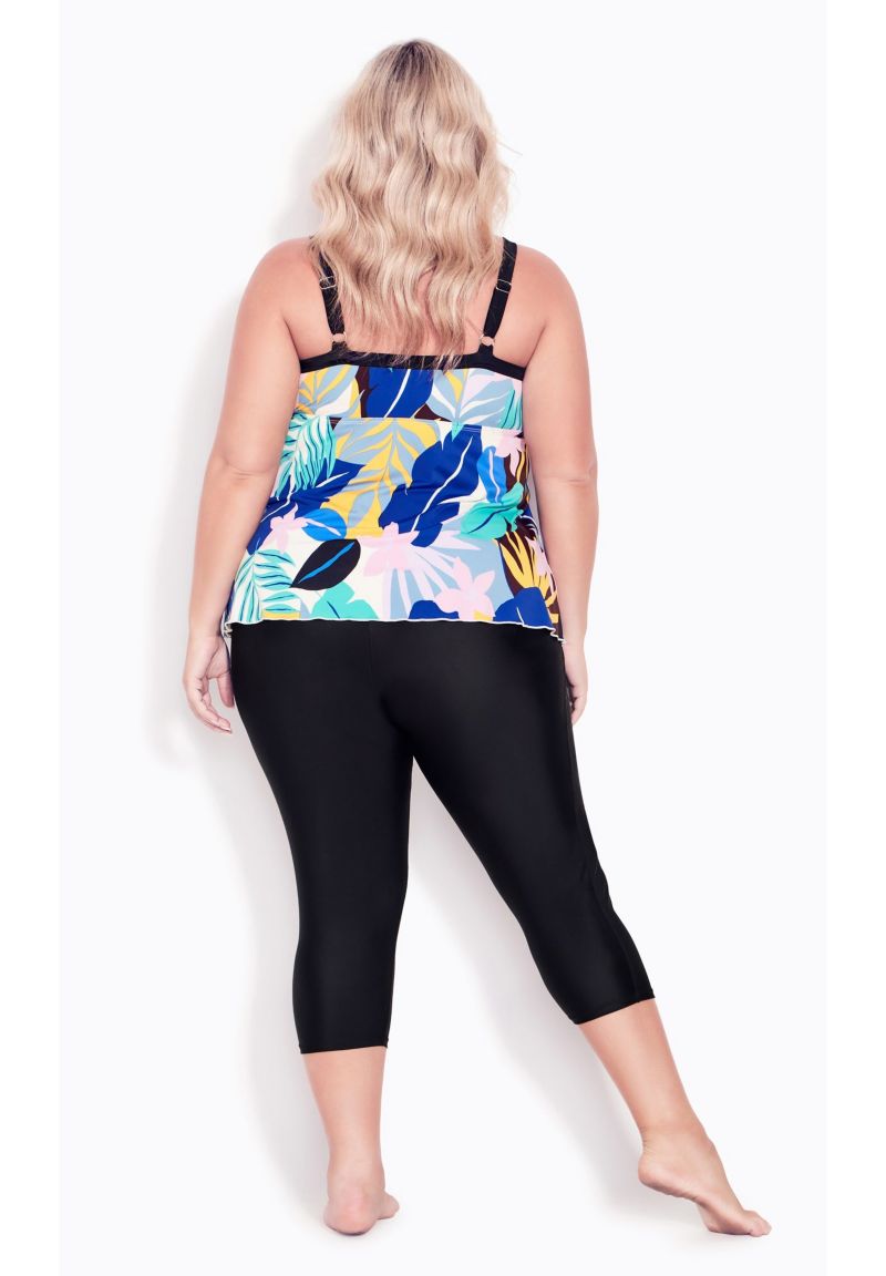 Women's Plus Size Swim Capri