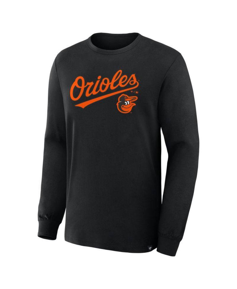 Men's Black Baltimore Orioles Lock-Up Legacy Long Sleeve T-Shirt
