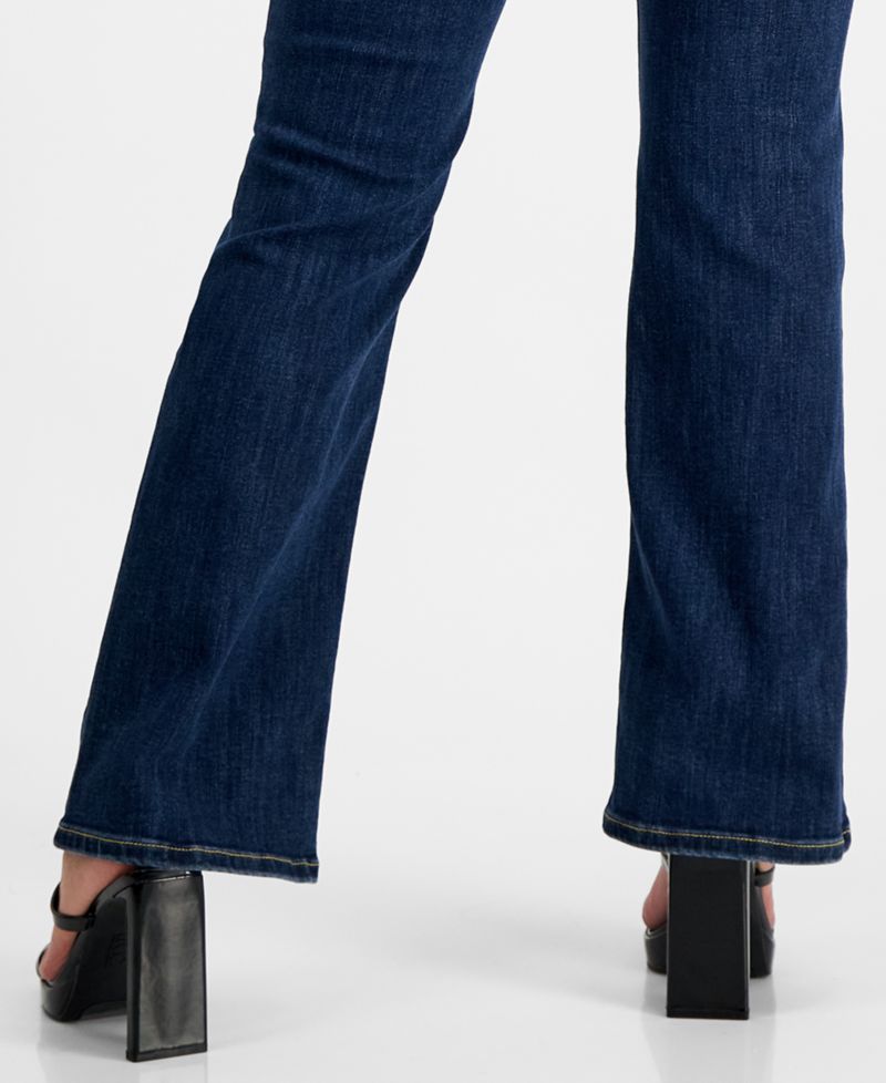 Petite Mid-Rise Bootcut Denim Jeans