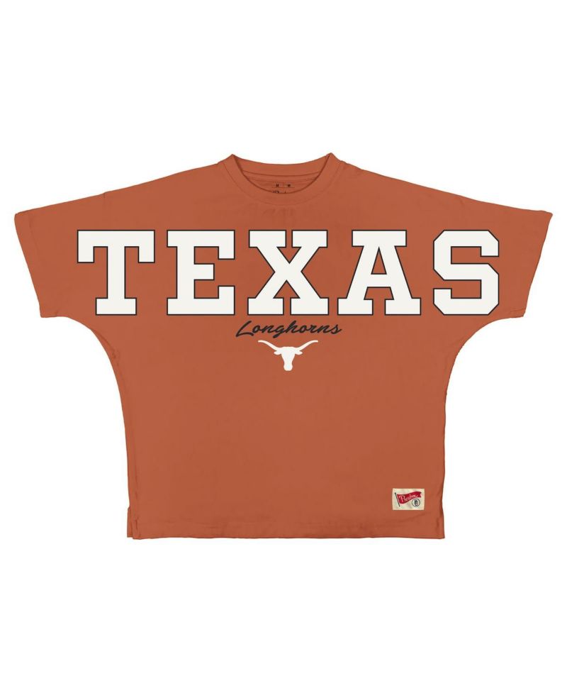 Women's Texas Orange Texas Longhorns Flannigan Oversized T-Shirt