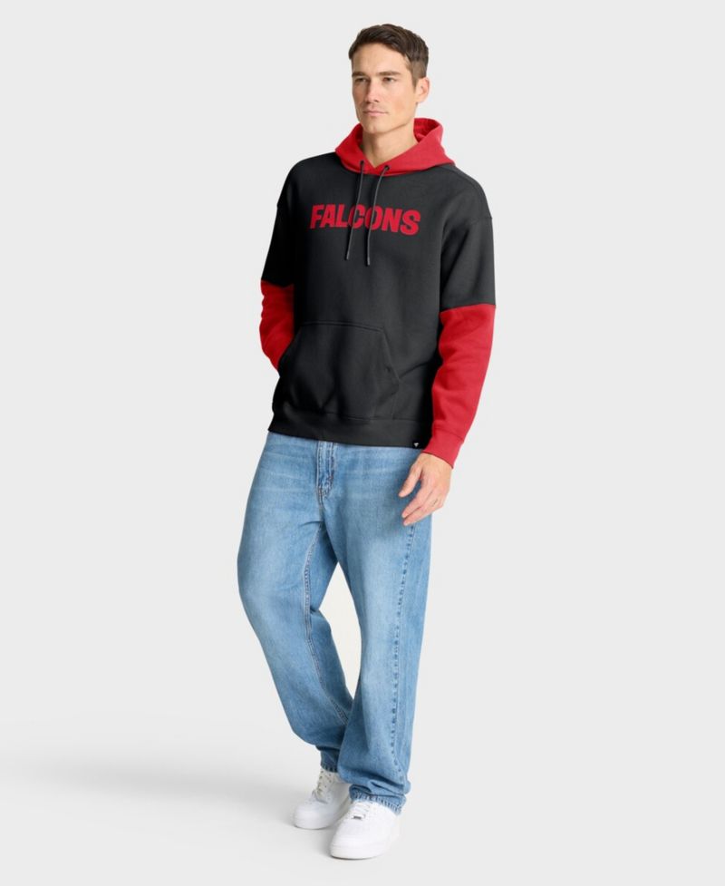 Men's Black Atlanta Falcons Helmet Retro Pullover Hoodie