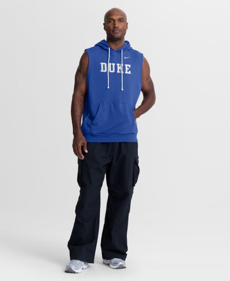 Men's Royal Duke Blue Devils 2026 Sideline Sleeveless Dri-FIT Hoodie