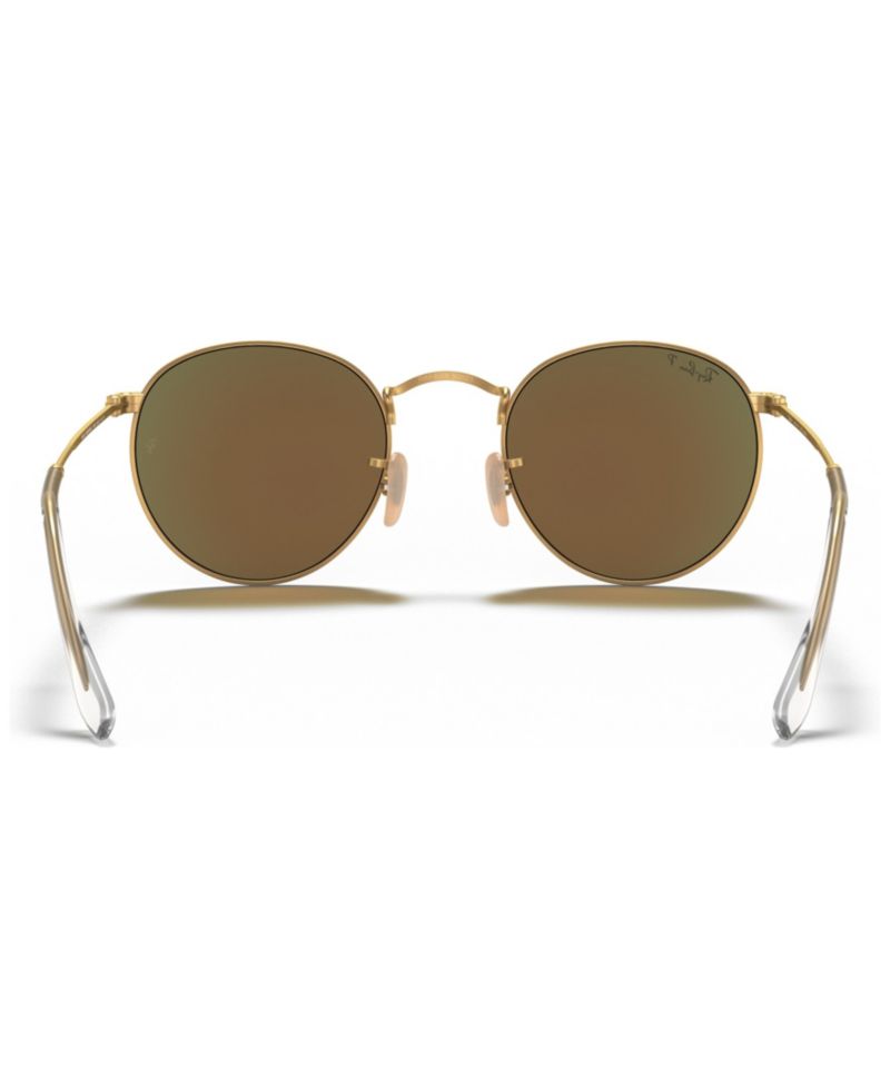 Polarized Sunglasses, RB3447 ROUND FLASH LENSES