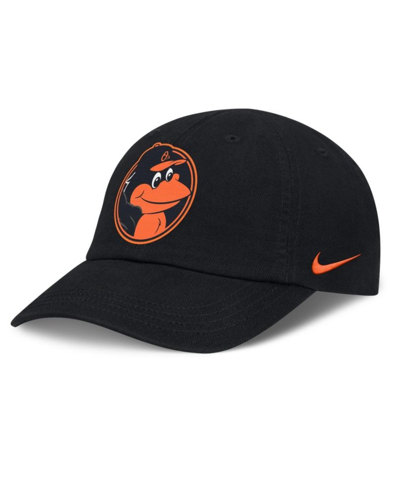 Baby Boys and Girls Black Baltimore Orioles Mascot Club Flex Hat