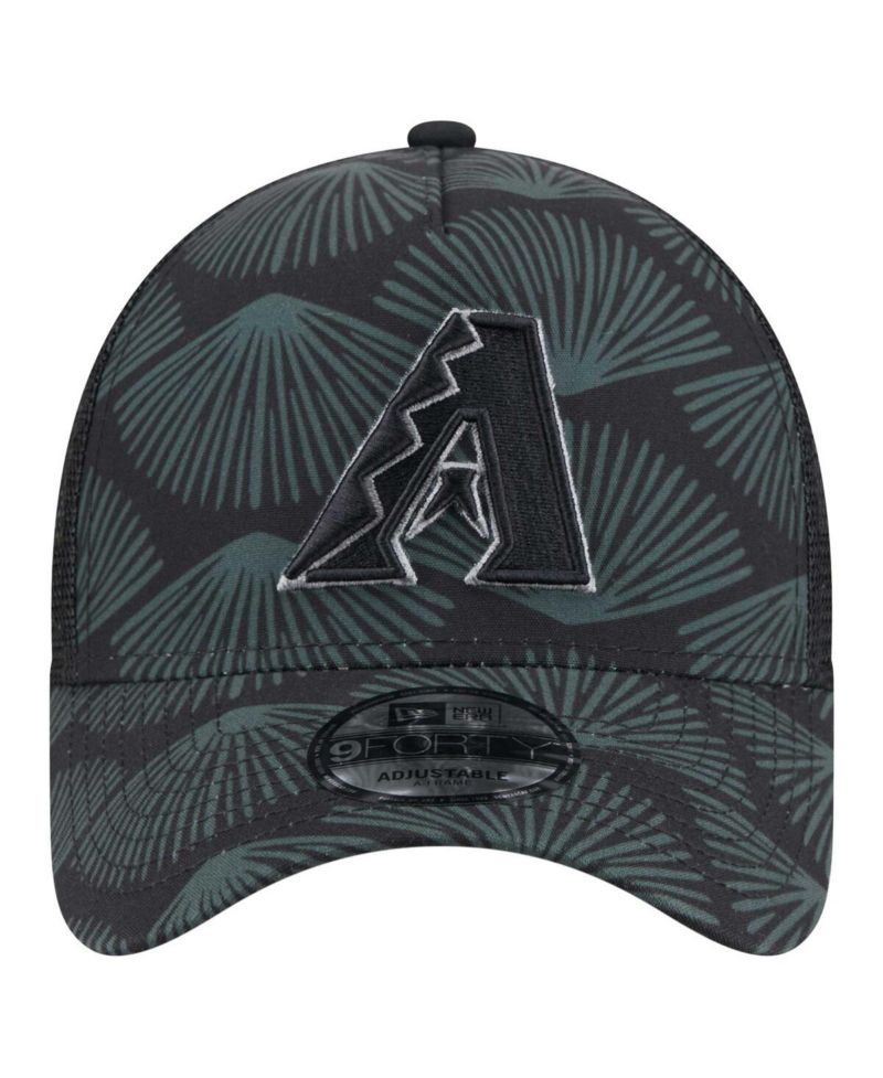 Men's Black Arizona Diamondbacks 9FORTY A-Frame Trucker Adjustable Hat
