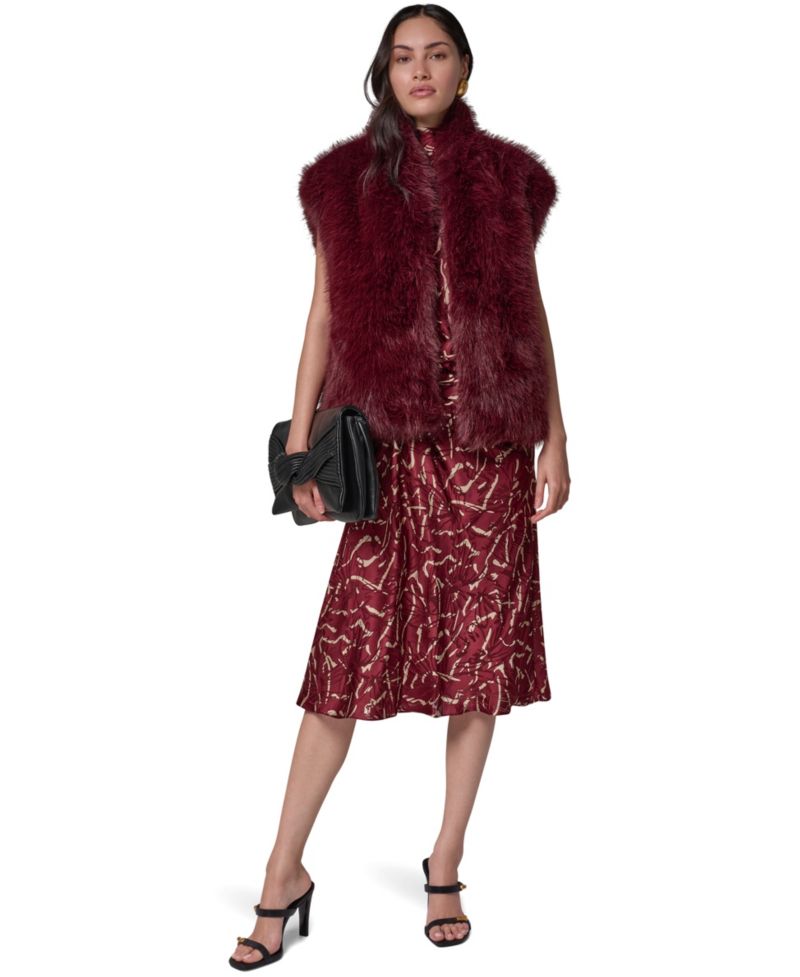 Women's Faux-Fur Sleeveless Vest