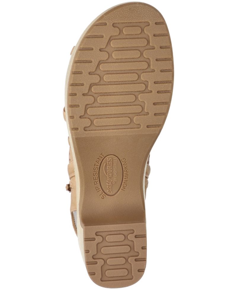 Easy Street Women's Evan Open Toe Platform Sandals