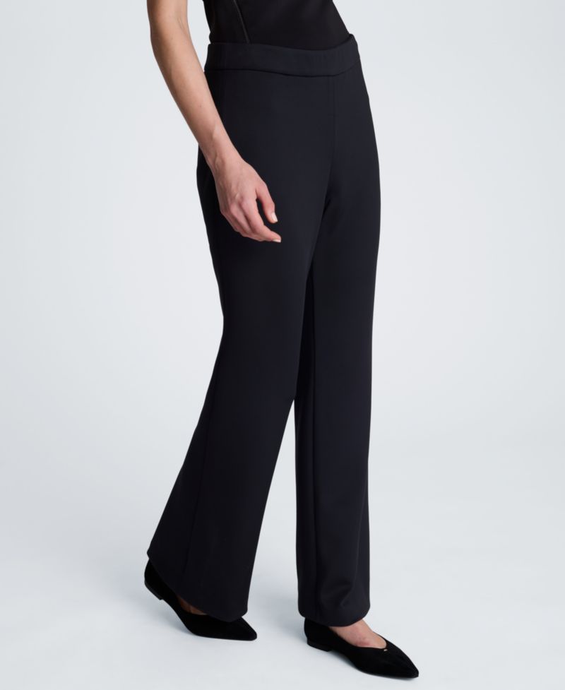 Women's High-Rise Zip-Back Flare Pants