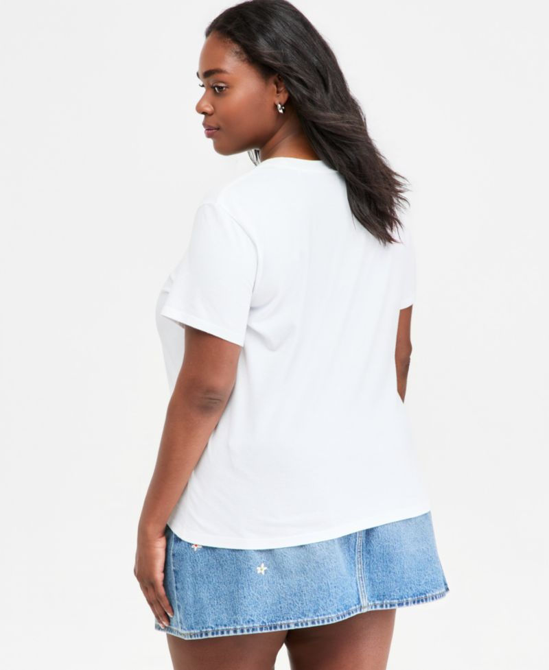 Plus The Perfect Crew Neck Cotton T-Shirt