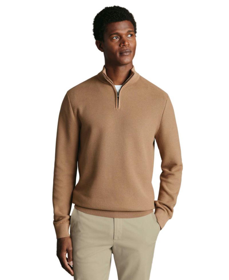 Men's Honeycomb Regular-Fit Knit Sweater