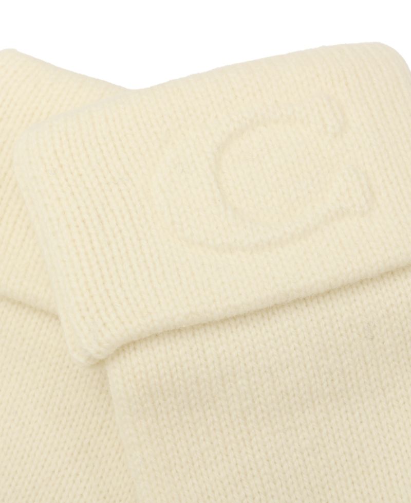 Women's Embossed C Touchscreen Wool-Blend Gloves